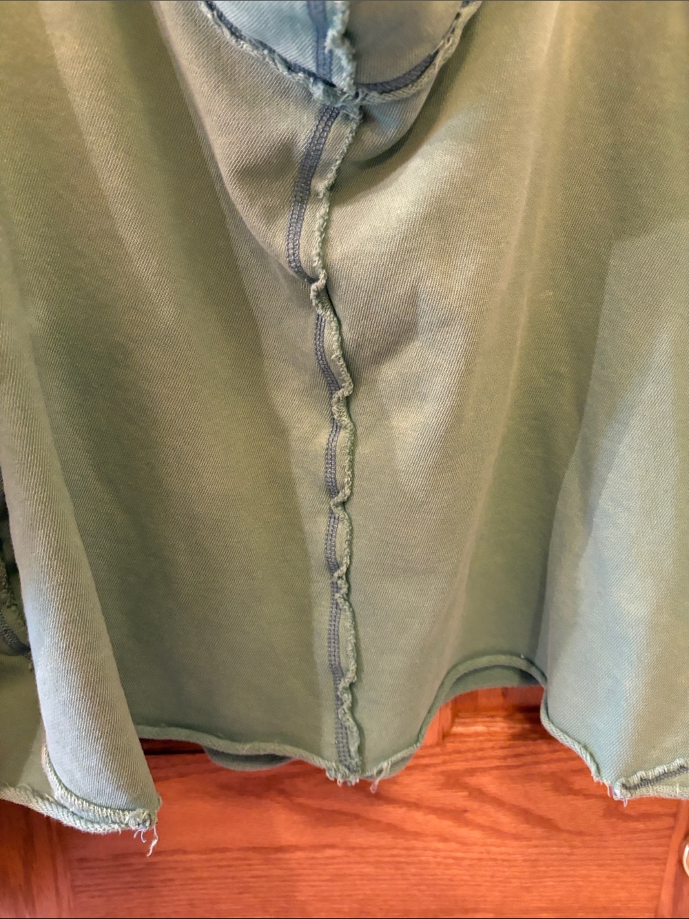FP Movement by Free People Washed Teal Green Cropped Oversized Sweatshirt - Picture 4 of 13